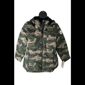 Arctic Expedition Horizontal Quilted Down Coat Hunter Camo - Regular